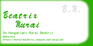 beatrix murai business card